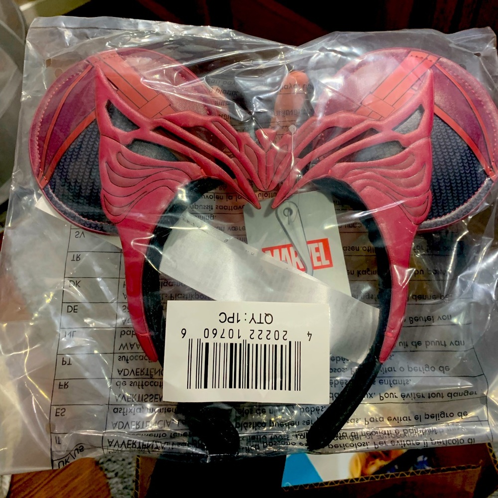 Disney Scarlet Witch Wanda Mickey Ears Headband - In Hand